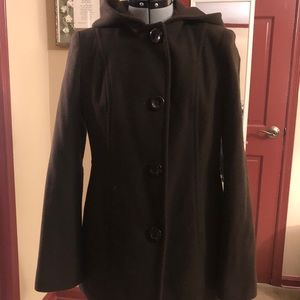 Anne Klein Brown Wool Coat